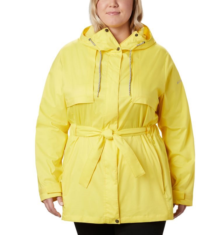 Women\'s Columbia Pardon My Trench Rain Jackets Yellow | Plus Size CA-K1CA0